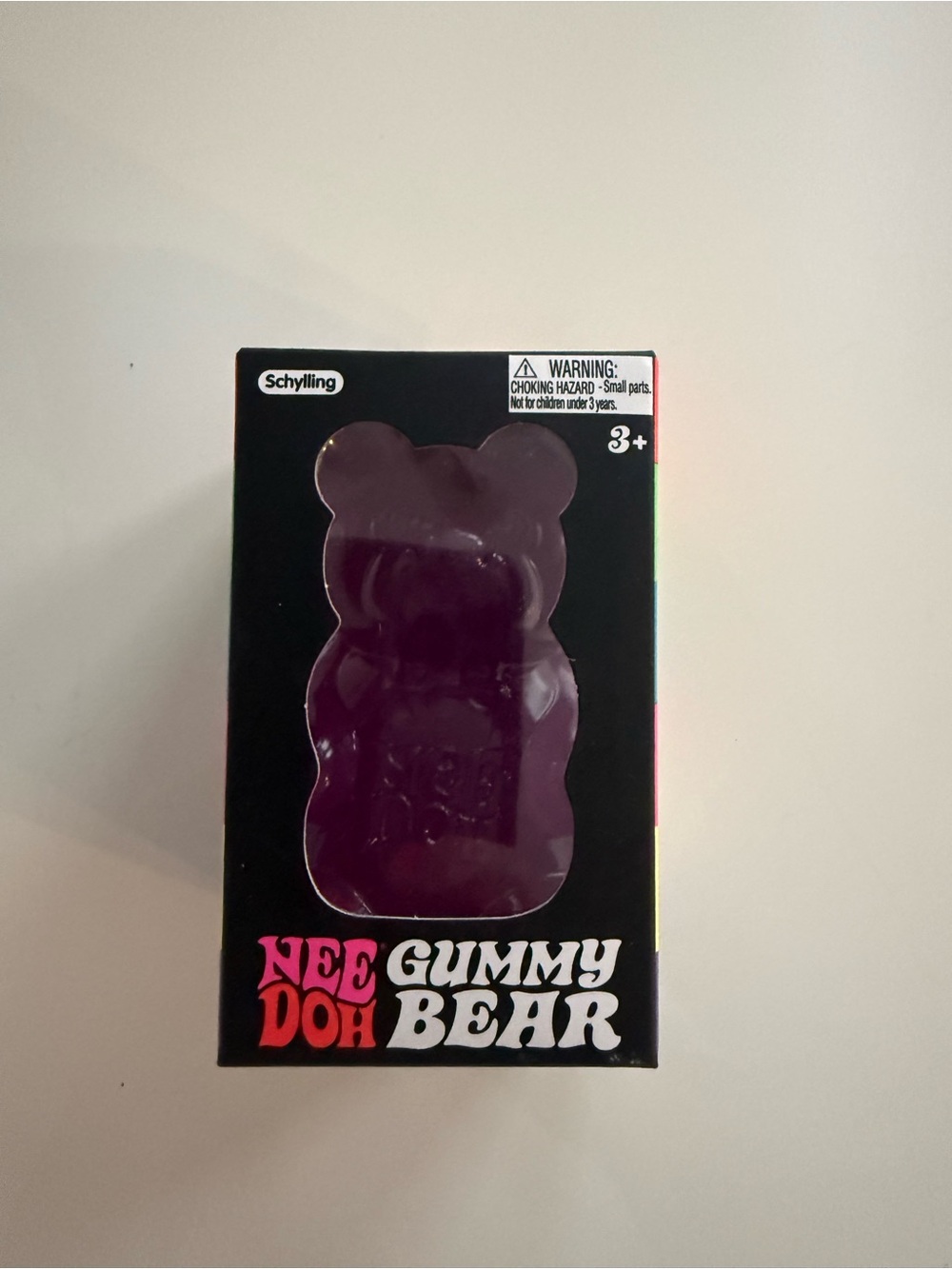 NEW Schylling Nee Doh Purple Gummy Bear Stress Toy